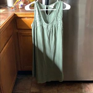 Olive green dress